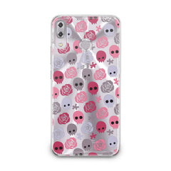 Lex Altern TPU Silicone Asus Zenfone Case Floral Skulls