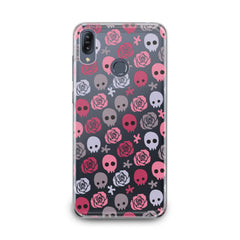 Lex Altern TPU Silicone Asus Zenfone Case Floral Skulls