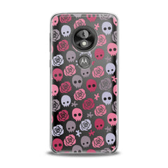 Lex Altern TPU Silicone Motorola Case Floral Skulls