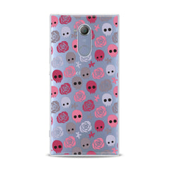 Lex Altern TPU Silicone Sony Xperia Case Floral Skulls