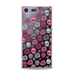 Lex Altern TPU Silicone Sony Xperia Case Floral Skulls