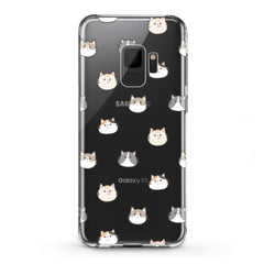 Lex Altern TPU Silicone Samsung Galaxy Case Cat Faces