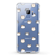 Lex Altern TPU Silicone Samsung Galaxy Case Cat Faces