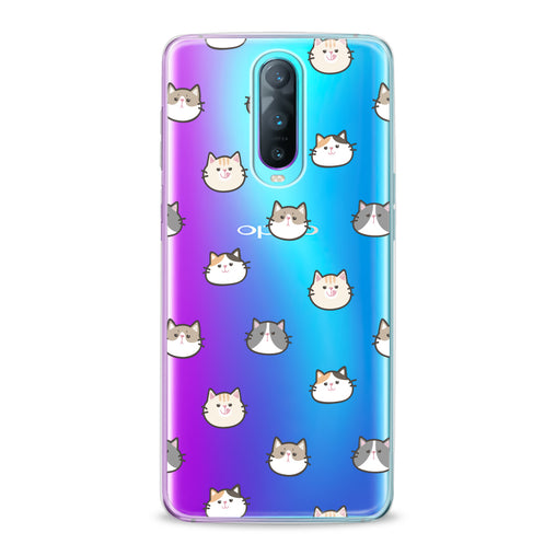 Lex Altern Cat Faces Oppo Case