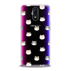 Lex Altern TPU Silicone Oppo Case Cat Faces