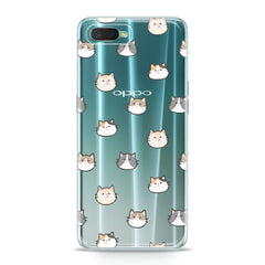 Lex Altern TPU Silicone Oppo Case Cat Faces