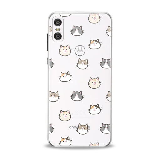 Lex Altern Cat Faces Motorola Case