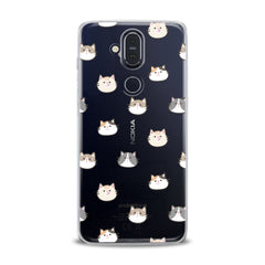 Lex Altern TPU Silicone Nokia Case Cat Faces