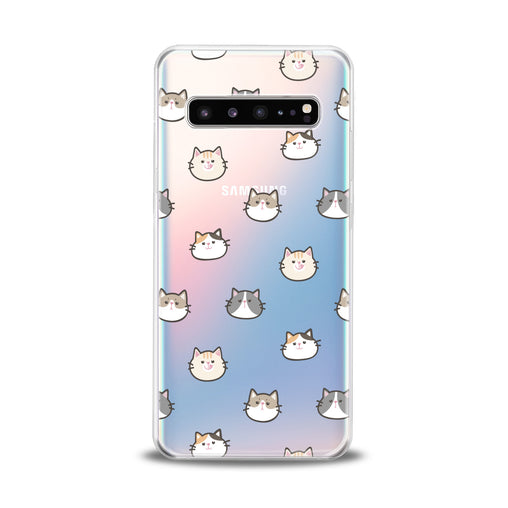 Lex Altern Cat Faces Samsung Galaxy Case