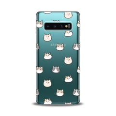 Lex Altern TPU Silicone Samsung Galaxy Case Cat Faces