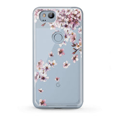 Lex Altern TPU Silicone Google Pixel Case White Blossom