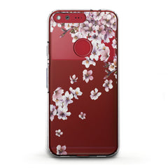 Lex Altern TPU Silicone Google Pixel Case White Blossom