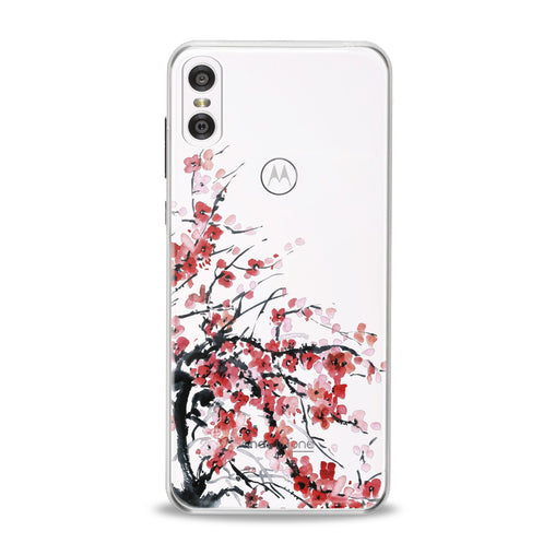 Lex Altern Red Flowers Motorola Case