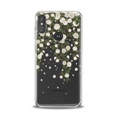 Lex Altern TPU Silicone Motorola Case White Flowers