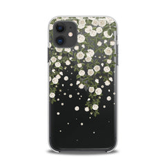 Lex Altern TPU Silicone iPhone Case White Flowers