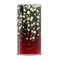 Lex Altern TPU Silicone VIVO Case White Flowers