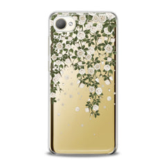 Lex Altern TPU Silicone HTC Case White Flowers