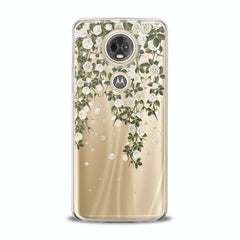 Lex Altern TPU Silicone Motorola Case White Flowers