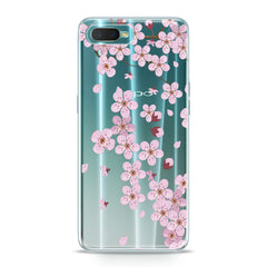 Lex Altern TPU Silicone Oppo Case Pink Floral Print