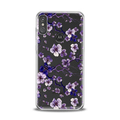 Lex Altern TPU Silicone Motorola Case Blue Flowers