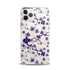 Lex Altern TPU Silicone iPhone Case Blue Flowers