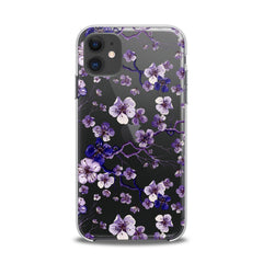 Lex Altern TPU Silicone iPhone Case Blue Flowers