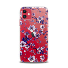 Lex Altern TPU Silicone iPhone Case Blue Flowers