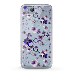 Lex Altern TPU Silicone Google Pixel Case Blue Flowers