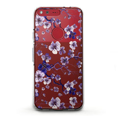 Lex Altern TPU Silicone Google Pixel Case Blue Flowers