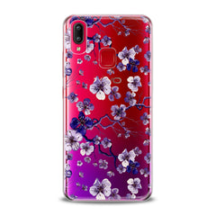 Lex Altern TPU Silicone VIVO Case Blue Flowers