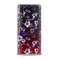 Lex Altern TPU Silicone VIVO Case Blue Flowers