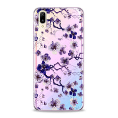 Lex Altern TPU Silicone VIVO Case Blue Flowers