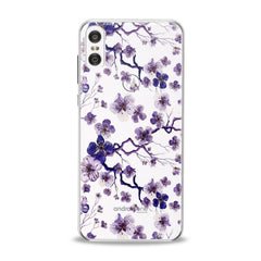 Lex Altern TPU Silicone Motorola Case Blue Flowers