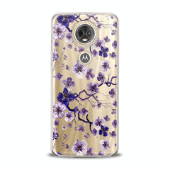 Lex Altern TPU Silicone Motorola Case Blue Flowers