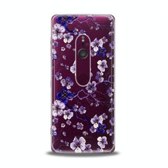 Lex Altern TPU Silicone Sony Xperia Case Blue Flowers