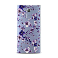 Lex Altern TPU Silicone Sony Xperia Case Blue Flowers