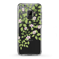 Lex Altern TPU Silicone Samsung Galaxy Case Green Floral Branches