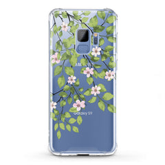 Lex Altern TPU Silicone Samsung Galaxy Case Green Floral Branches