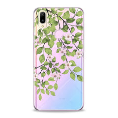 Lex Altern TPU Silicone VIVO Case Green Floral Branches