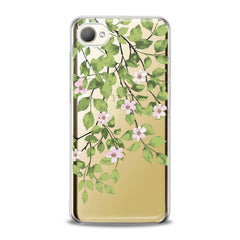 Lex Altern TPU Silicone HTC Case Green Floral Branches