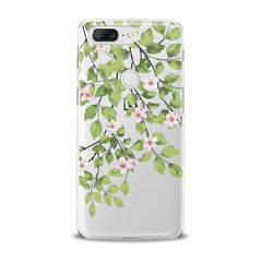 Lex Altern TPU Silicone OnePlus Case Green Floral Branches