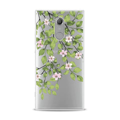 Lex Altern TPU Silicone Sony Xperia Case Green Floral Branches