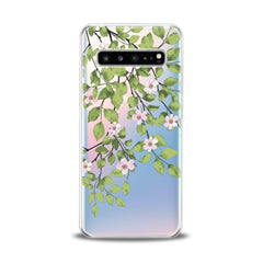 Lex Altern TPU Silicone Samsung Galaxy Case Green Floral Branches