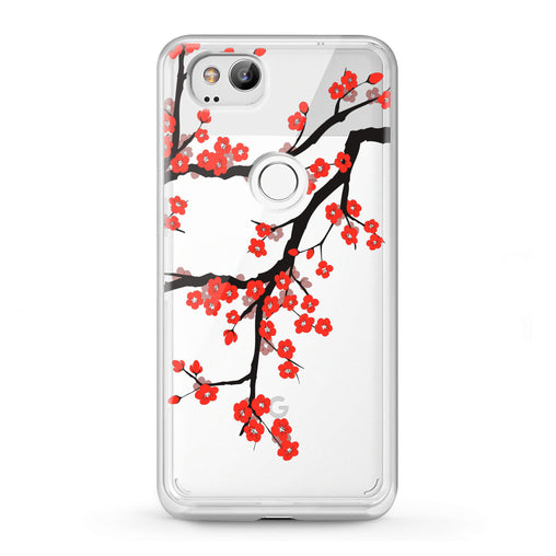 Lex Altern Google Pixel Case Orange Flowers