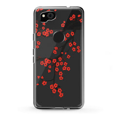 Lex Altern TPU Silicone Google Pixel Case Orange Flowers