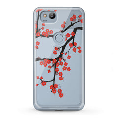 Lex Altern TPU Silicone Google Pixel Case Orange Flowers