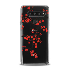 Lex Altern TPU Silicone LG Case Orange Flowers