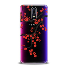 Lex Altern TPU Silicone Oppo Case Orange Flowers