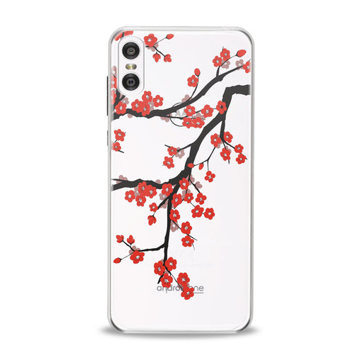 Lex Altern Orange Flowers Motorola Case