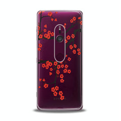 Lex Altern TPU Silicone Sony Xperia Case Orange Flowers